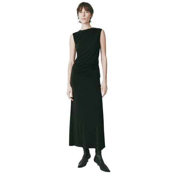256. RUE SOPHIE Alizé Modal Knit Skirt Black $148 NWT Small - Picture 2 of 4
